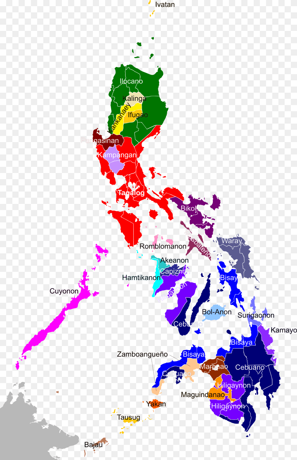 Hiligaynon People Ethnic Map Of The Philippines, Plot, Chart, Nature, Outdoors Free Png