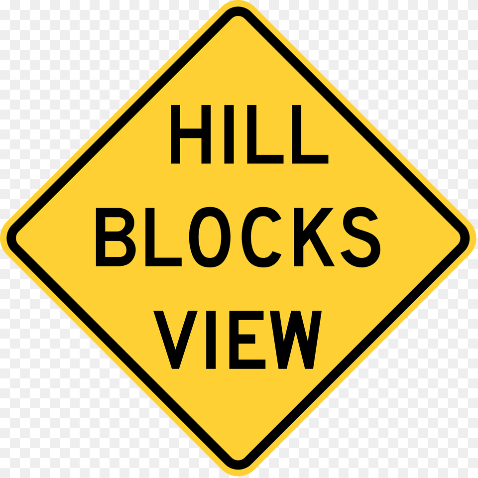 Hill Blocks View Clipart, Road Sign, Sign, Symbol Png Image