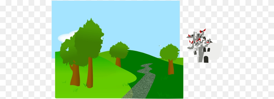 Hill Clipart Grass Hills And Trees Trees On Grass Clipart, Green, Tree, Plant, Lawn Free Png