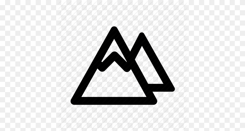 Hill Mountain Peak Pile Snow Icon, Triangle Png Image