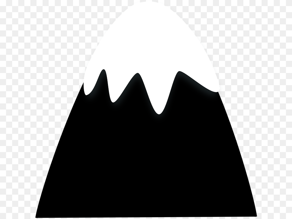 Hill Snow Mountain Top Cartoon Black Cartoon Snow Covered Mountain, Logo, Symbol, Batman Logo Free Png