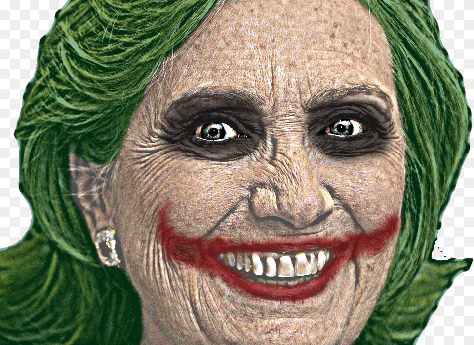 Hill The Joker Hillary Clinton, Head, Portrait, Photography, Person Free Transparent Png