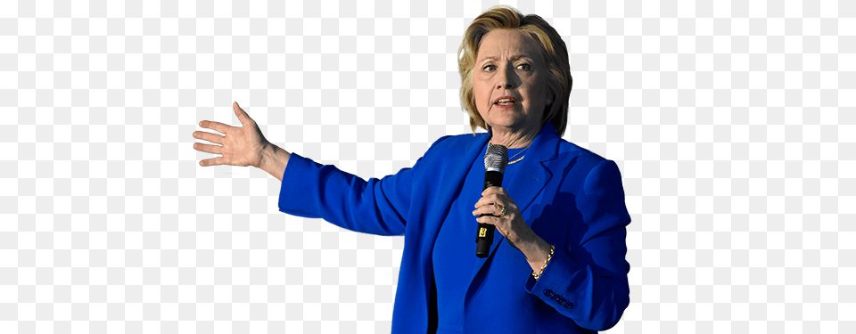 Hillary Clinton, Adult, Person, People, Microphone Free Png Download