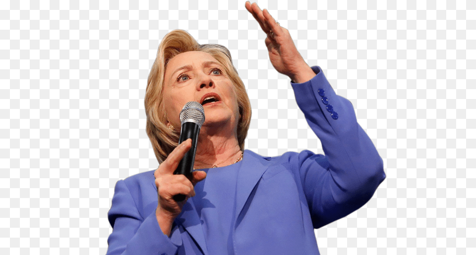 Hillary Clinton, Adult, Person, People, Microphone Png Image