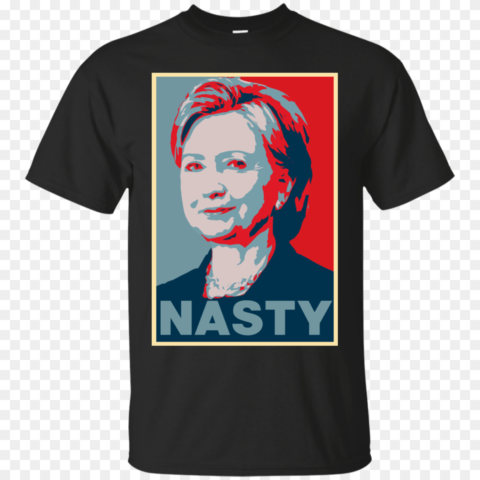 Hillary Clinton A Nasty Woman Vote Nasty, Clothing, T-shirt, Adult, Female Png Image