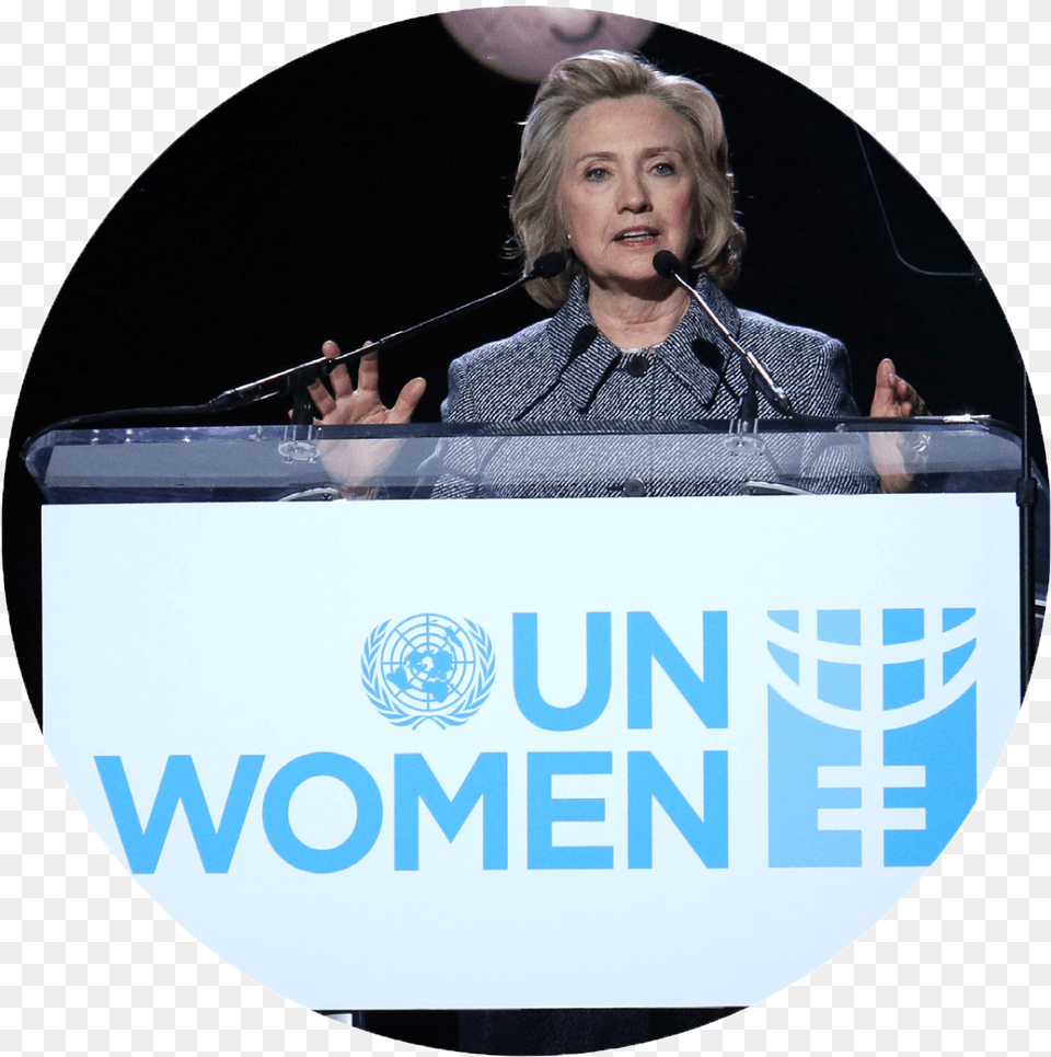 Hillary Clinton America V Un Women Logo, Adult, Person, People, Woman Png Image