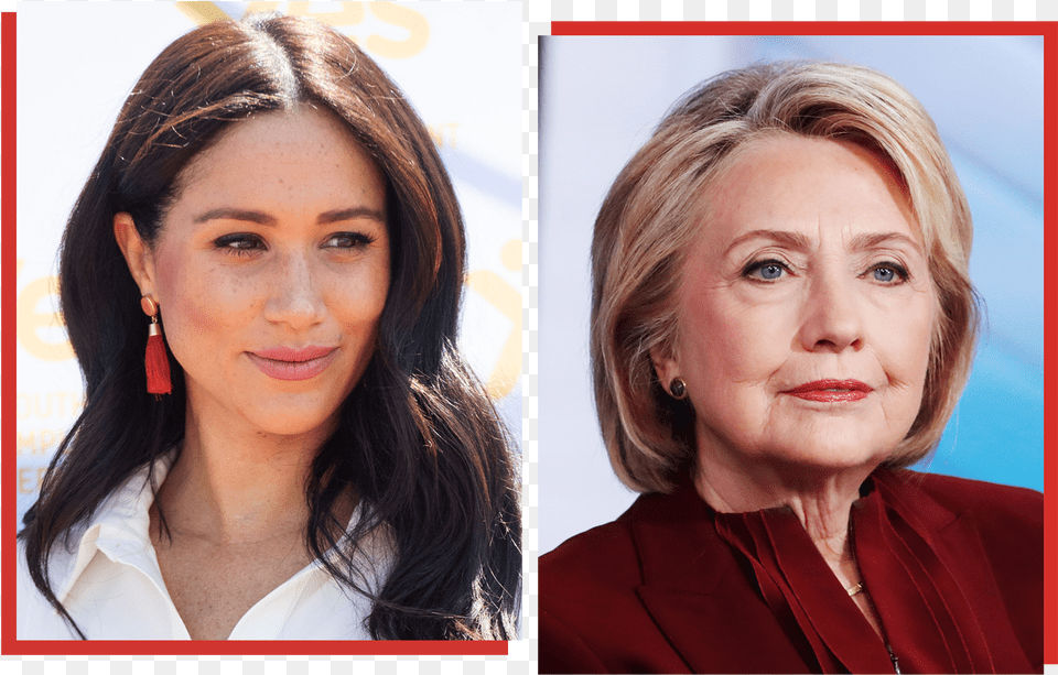 Hillary Clinton And Meghan Markle Meghan Markle, Adult, Person, Head, Female Free Png