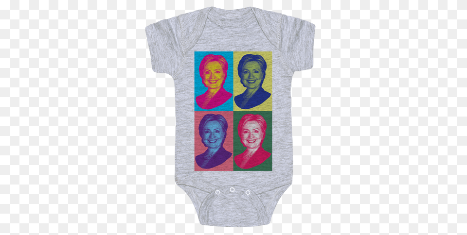 Hillary Clinton Baby Onesies Lookhuman, Clothing, T-shirt, Adult, Female Free Png Download