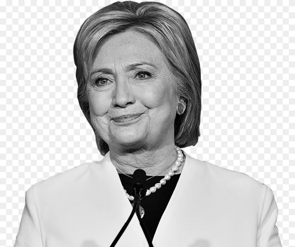 Hillary Clinton Black And White, Woman, Portrait, Photography, Person Free Png