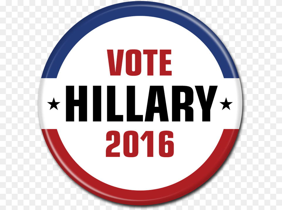 Hillary Clinton Button, Badge, Logo, Symbol, Sign Png