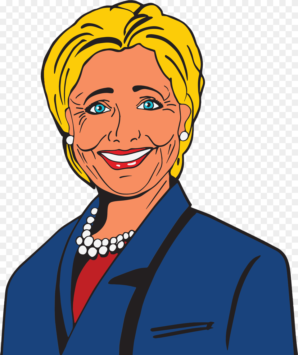 Hillary Clinton Cartoon Icons, Accessories, Portrait, Photography, Person Png
