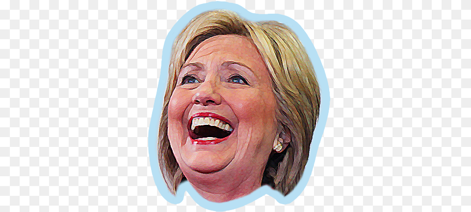 Hillary Clinton Emoji Messages Sticker 3 Hillary Clinton Emoji, Woman, Wedding, Person, Laughing Free Png