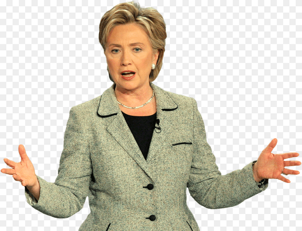 Hillary Clinton Hillary Clinton White Background, Finger, Hand, Jacket, Coat Free Png