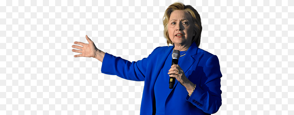 Hillary Clinton Images Download Hillary Clinton No Background, Adult, Person, People, Microphone Png Image