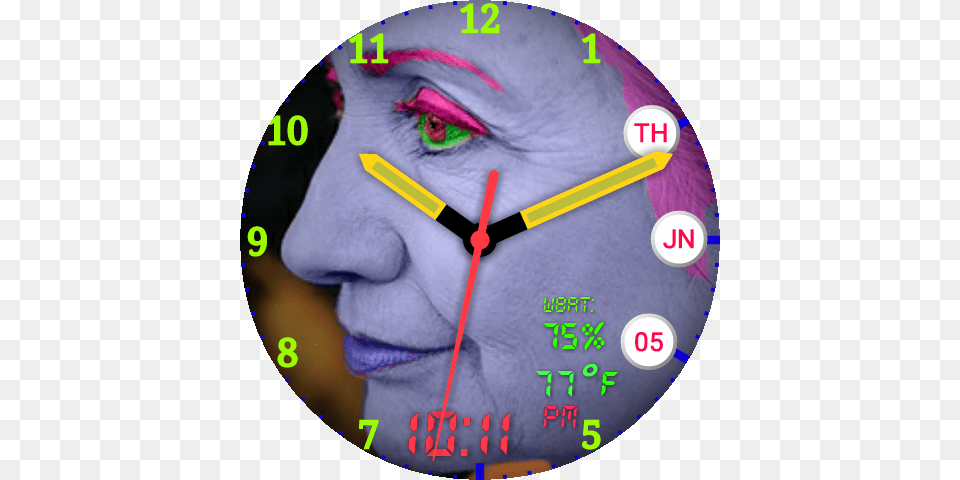 Hillary Clinton Modern Art, Analog Clock, Clock, Wall Clock Png