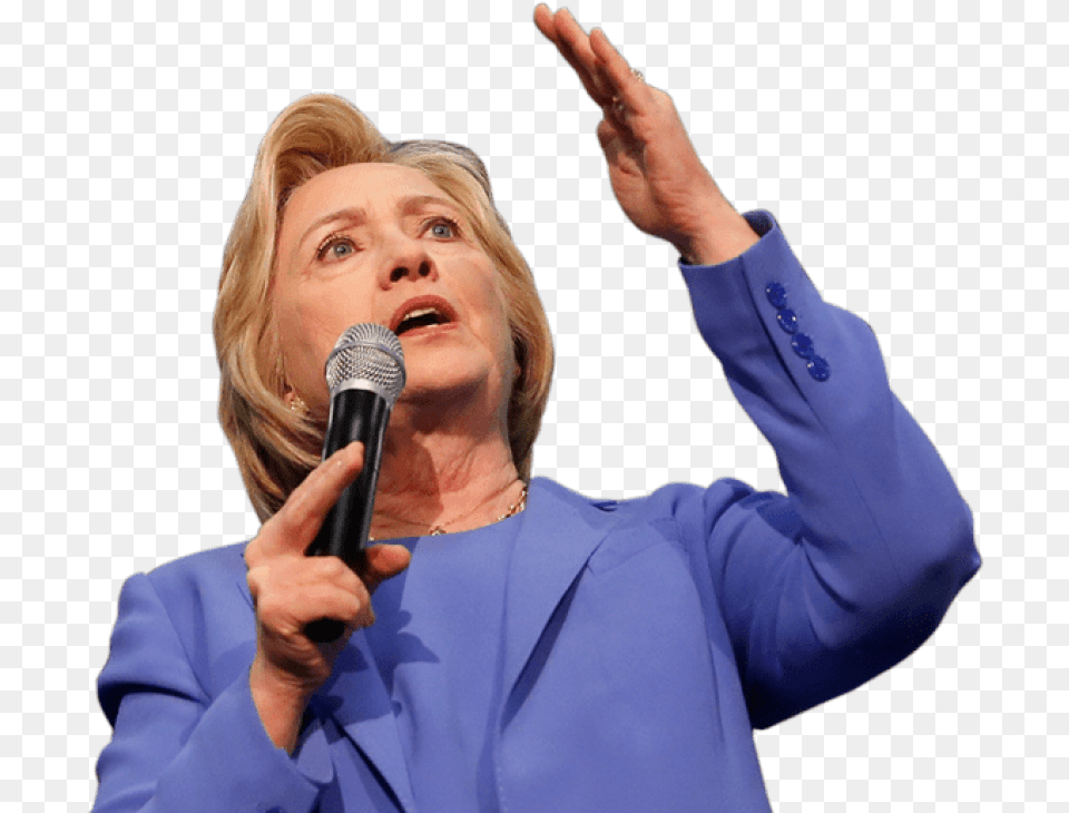 Hillary Clinton No Background, Adult, Person, People, Microphone Free Transparent Png