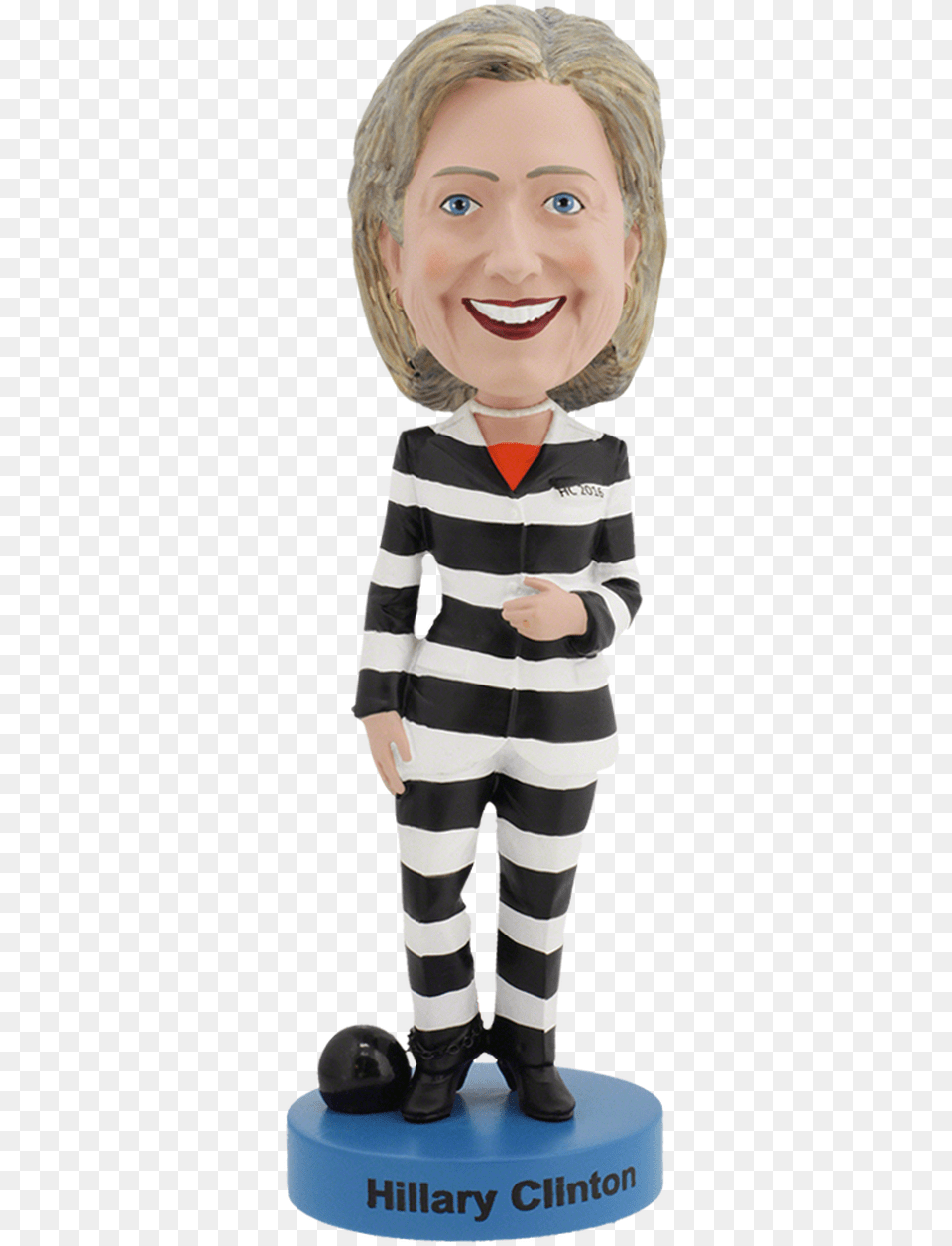 Hillary Clinton Prison Bobblehead Hillary Bobblehead, Figurine, Boy, Child, Face Free Png