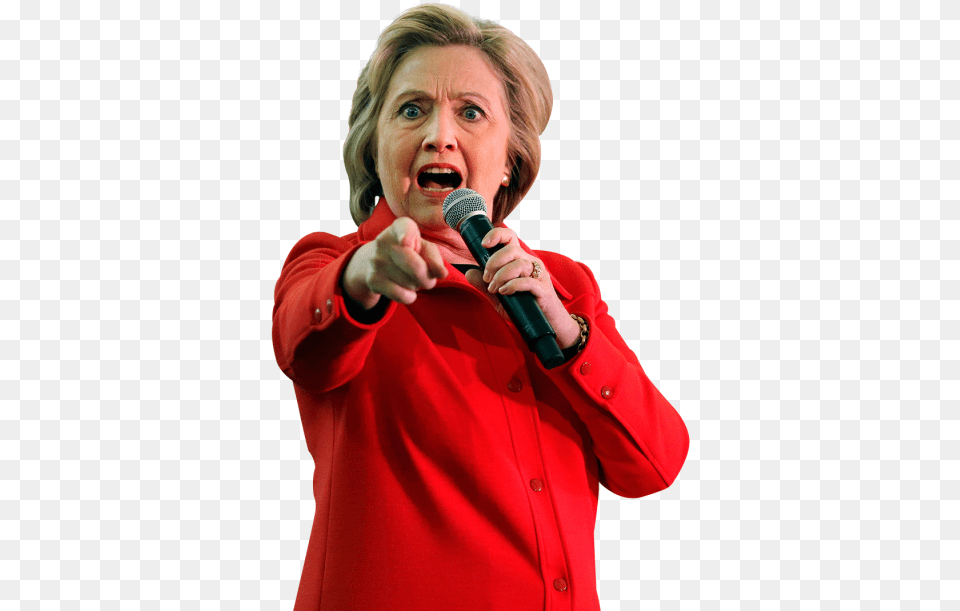 Hillary Clinton Transparent Image Toxic Star Wars Fans, Adult, Person, People, Microphone Free Png