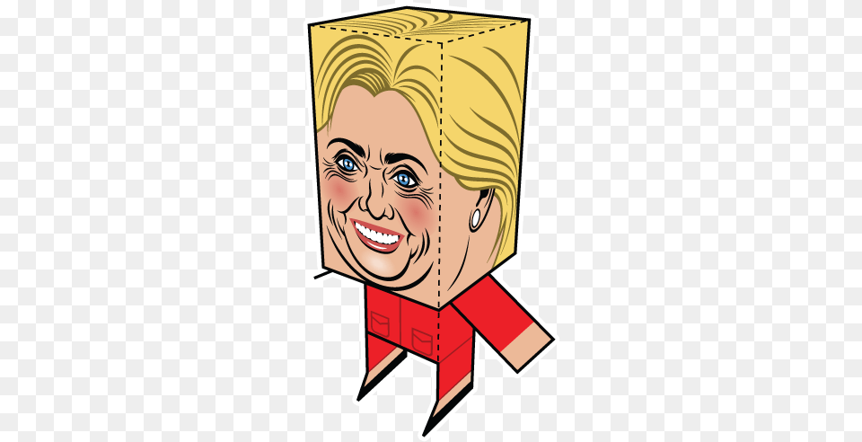Hillary Donald Minecraft Papercraft Mini Trump, Baby, Person, Face, Head Png