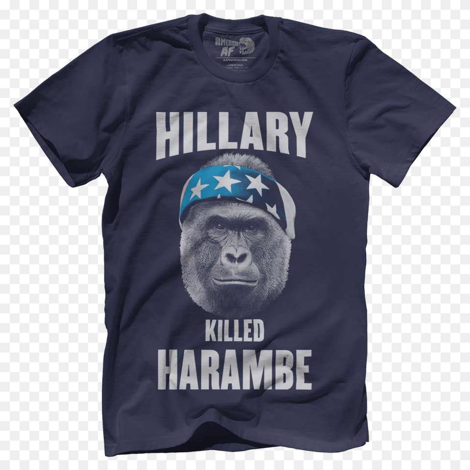 Hillary Killed Harambe American Af, Clothing, Shirt, T-shirt, Animal Free Transparent Png