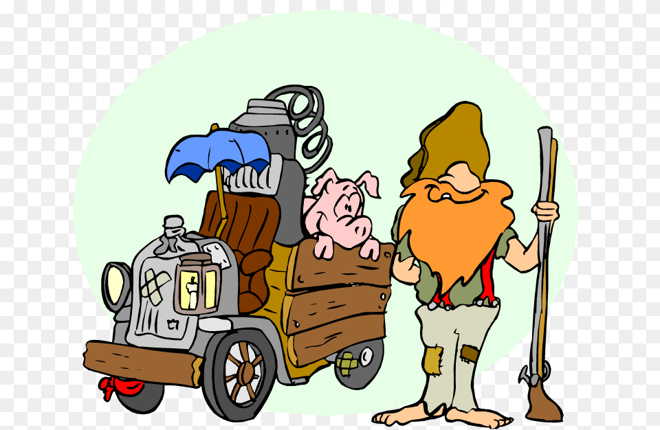 Hillbilly Hall Redneck Clip Art, Baby, Machine, Person, Wheel Free Png Download