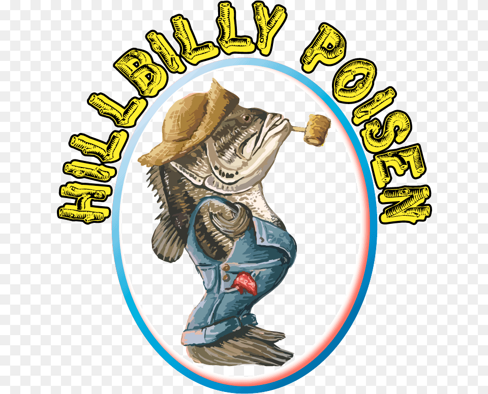 Hillbilly Poisen Fish Camping Cartoon, Adult, Female, Person, Woman Png Image