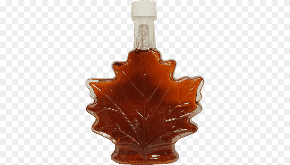 Hillegas Sugar Camp Glass Maple Leaf Syrup Maple Syrup Bottle Transparent, Food, Seasoning, Plant Png