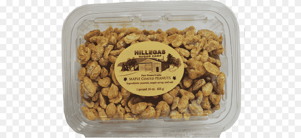 Hillegas Sugar Camp Maple Coated Peanuts Pound Walnut, Food, Nut, Plant, Produce Free Png