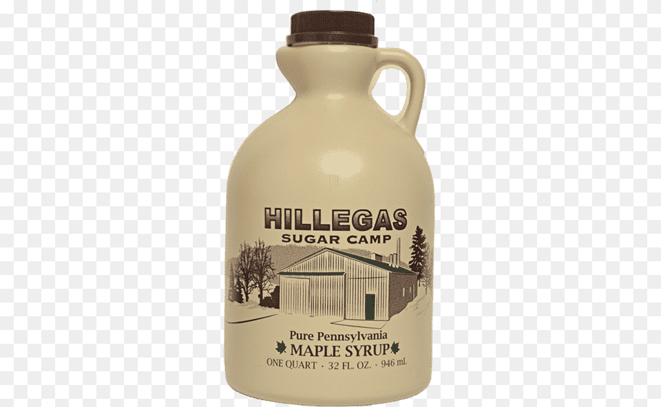 Hillegas Sugar Camp Quart Maple Syrup Water Bottle, Food, Seasoning, Jug Png