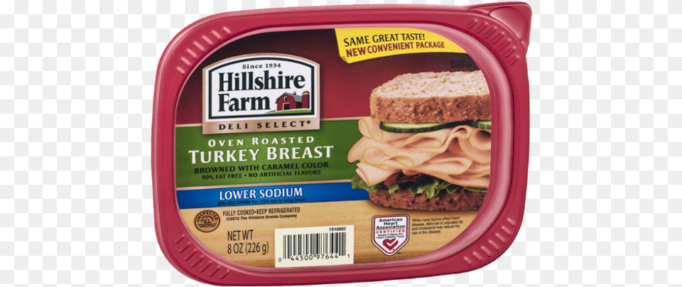 Hillshire Farm Deli Select Oven Roasted Turkey Breast Ultra Thin Processed Cheese, Food, Lunch, Meal, Sandwich Free Png Download