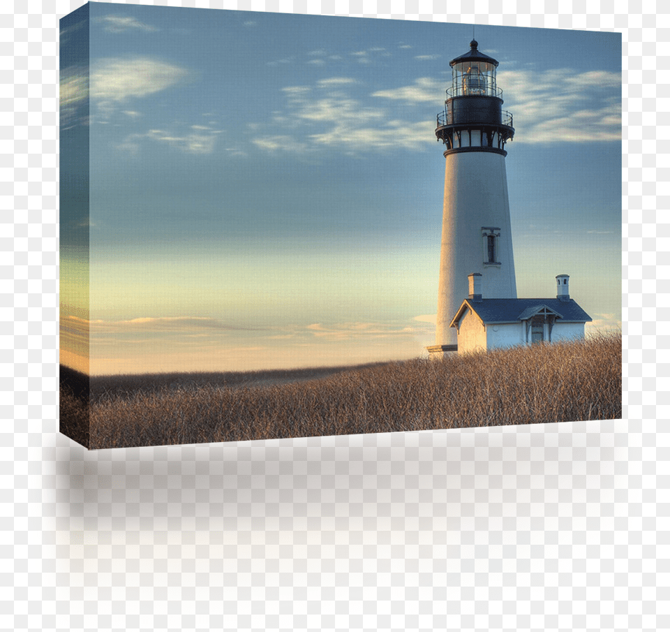 Hillside Lighthouse Yaquina Head Light, Architecture, Building, Tower, Beacon Png Image