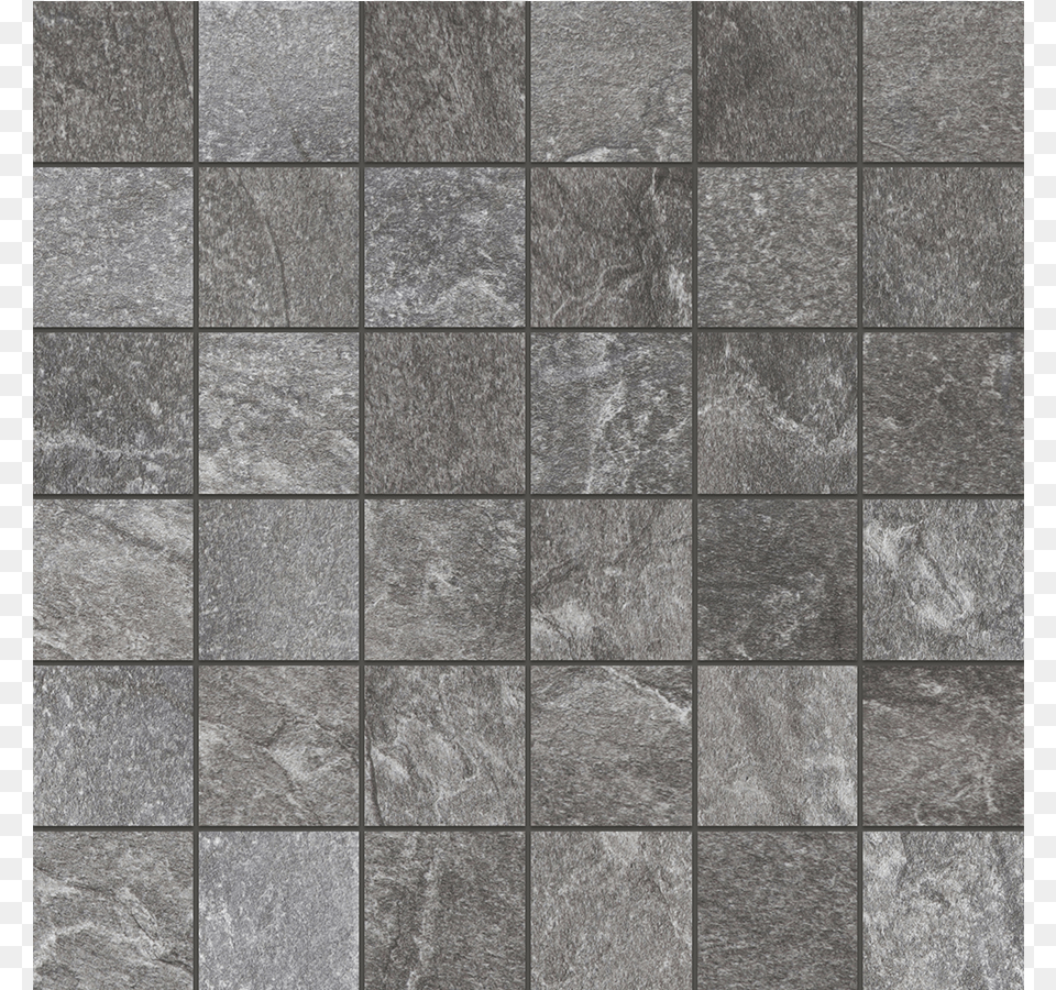 Himalaya Graphite Mosaic, Floor, Flooring, Slate, Tile Png Image