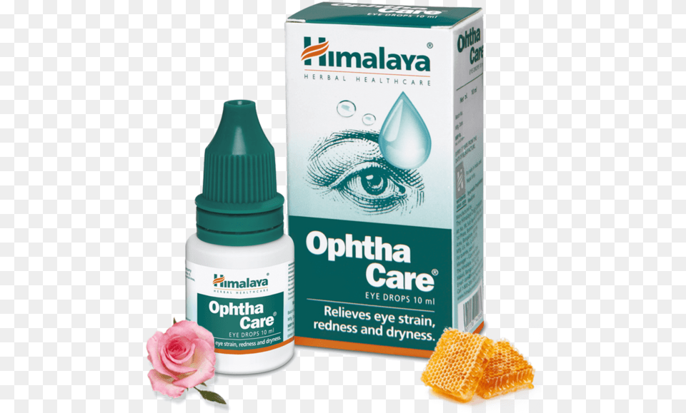 Himalaya Ophthacare Eye Drops Himalaya Eye Drops, Flower, Plant, Rose, Bottle Free Transparent Png