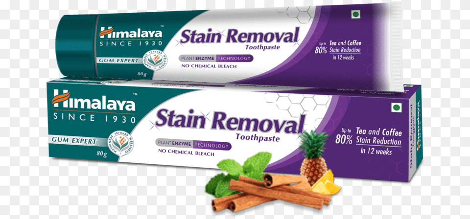 Himalaya Stain Removal Toothpaste, Herbal, Herbs, Plant, Food Free Png