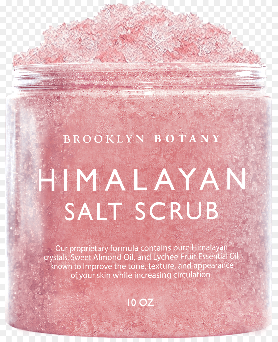 Himalayan Salt Body Scrub 10 Oz Eye Shadow, Book, Publication, Jar, Mineral Free Png