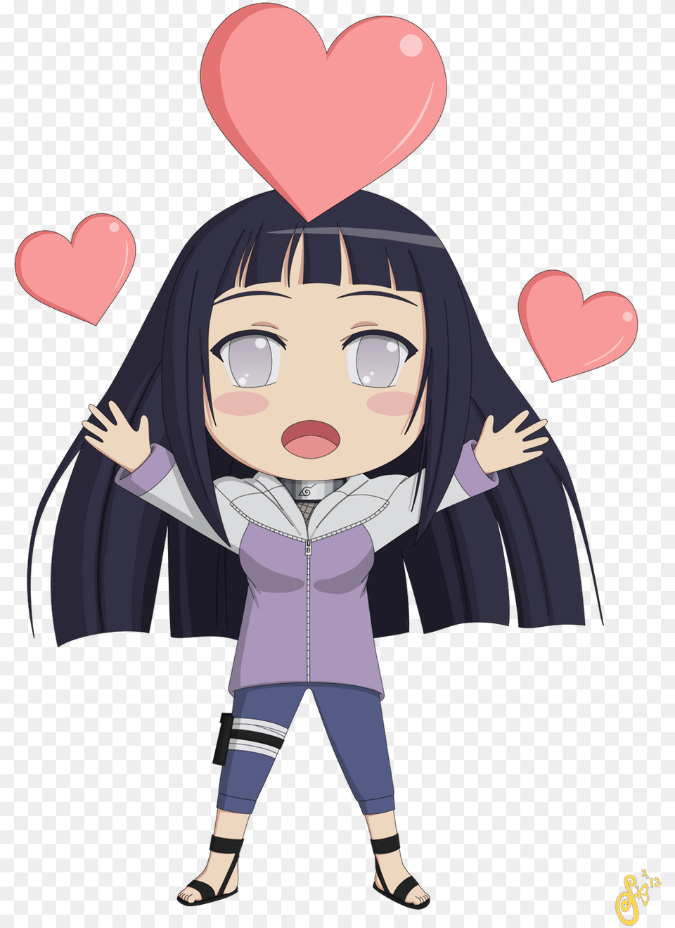 Hinata Chibi Render, Book, Comics, Publication, Baby Free Png Download