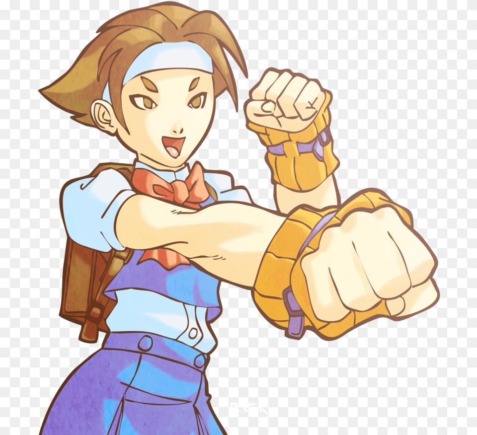 Hinata From Rival Schools Render By Derek Cox Rival Schools United By Fate Manga, Publication, Book, Comics, Body Part Free Transparent Png