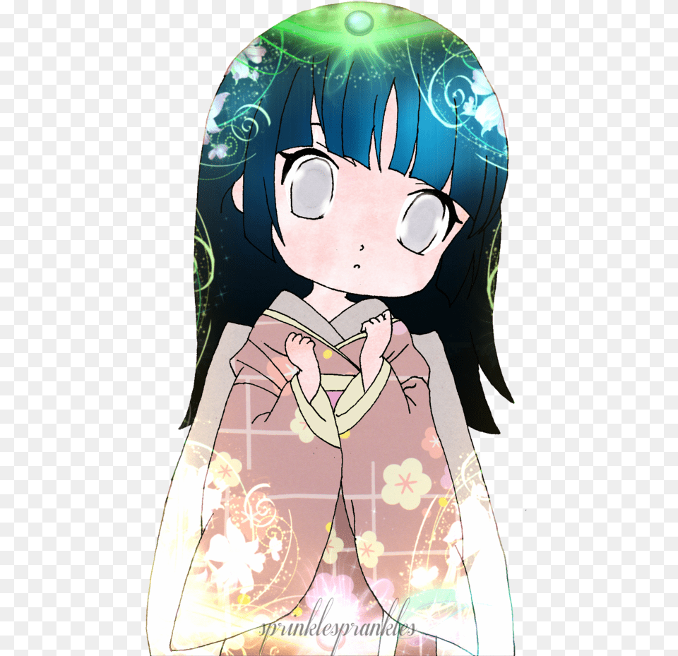 Hinata Kimono Chibi, Book, Comics, Publication, Person Free Transparent Png