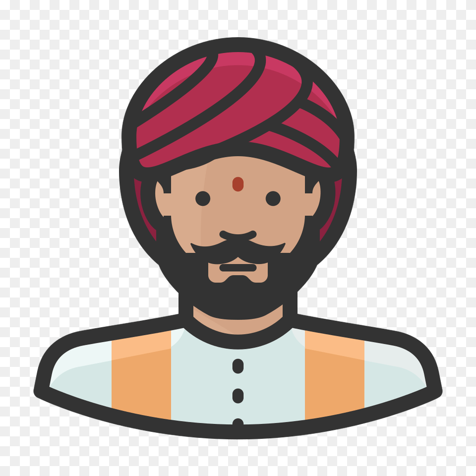 Hindu Indian Icon, Clothing, Turban, Baby, Person Free Png
