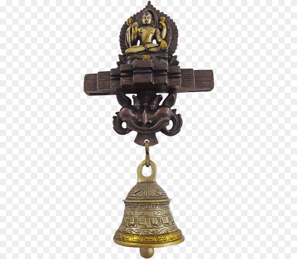 Hindu Lord Shivan With Bell Brass Statue 10 X 18 Brass, Bronze, Baby, Person, Festival Free Transparent Png