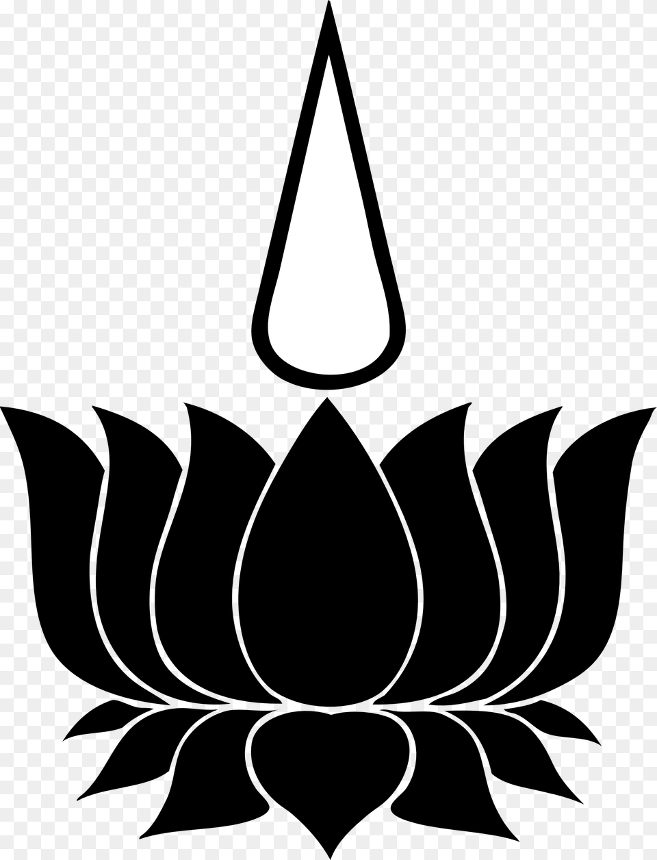 Hindu Symbols Lotus Flower, Emblem, Stencil, Symbol, Leaf Free Transparent Png