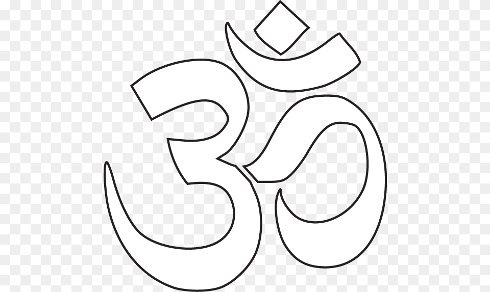 Hindu Symbols White Om, Alphabet, Ampersand, Symbol, Text Free Png