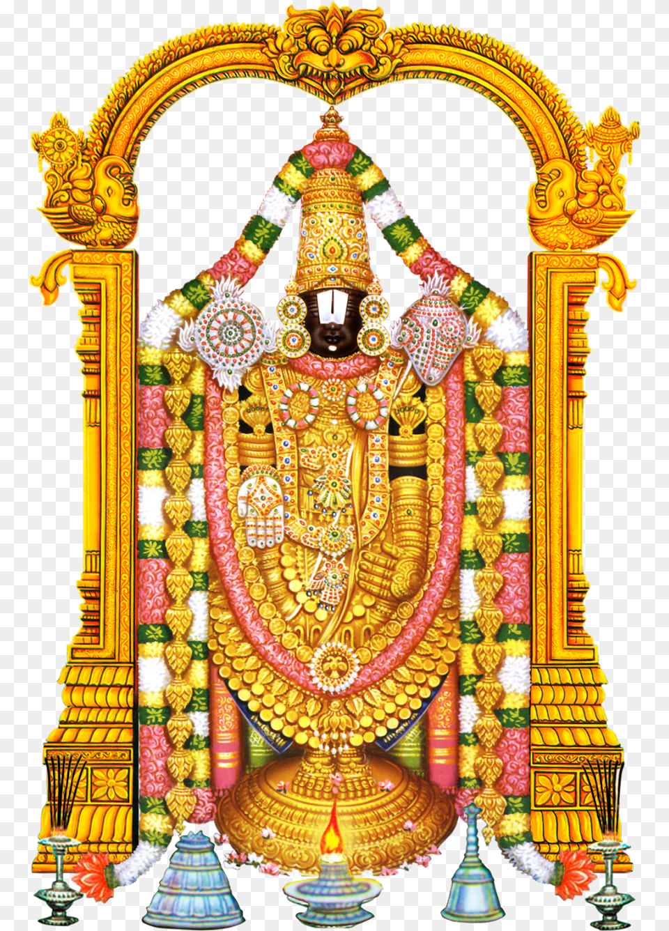 Hindu Temple Vector Graphic Source Venkateswara Swamy Images, Adult, Wedding, Person, Female Free Png Download