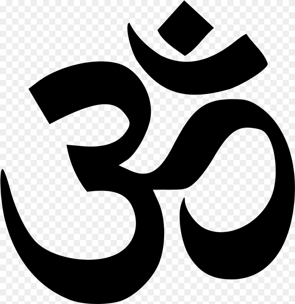 Hinduism Symbol, Gray Png