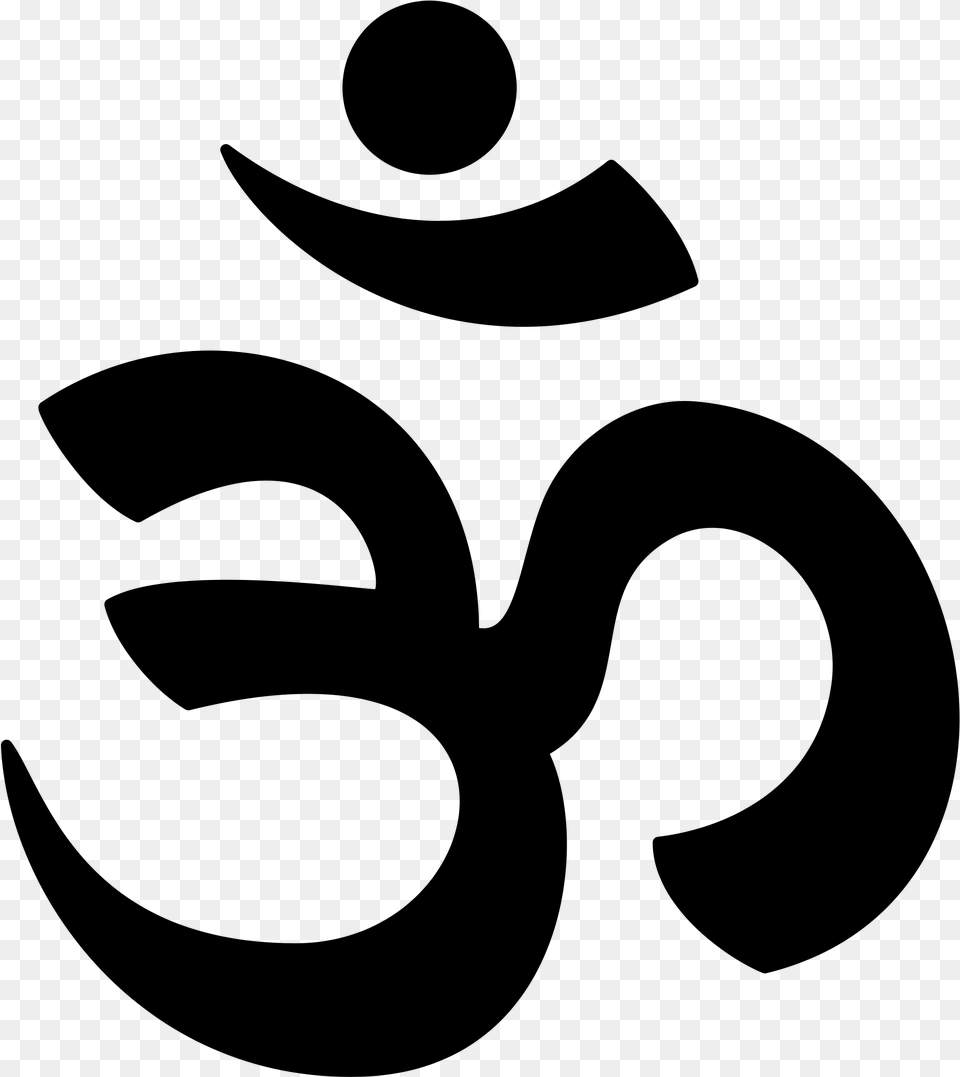 Hinduism Symbol, Gray Free Png