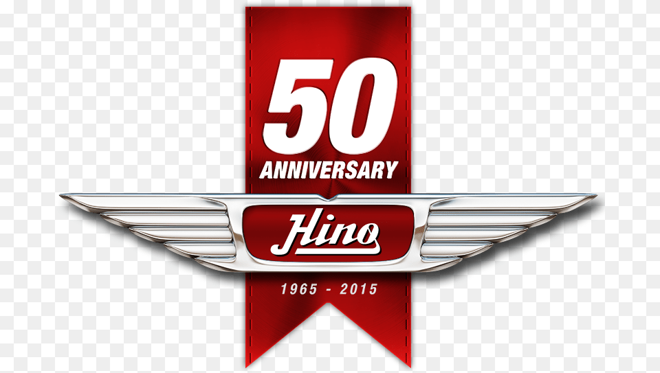 Hino Trucks 50th Anniversary Logo Xavier Advertising, Emblem, Symbol, Text Png
