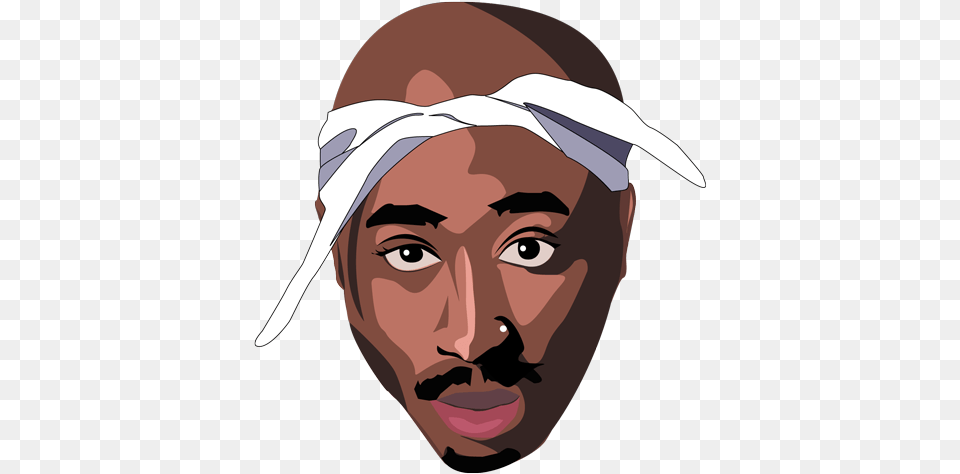 Hip Hop 2pac Hip Hop Tupac Shakur Transparent Vertical Tupac, Face, Head, Person, Photography Free Png