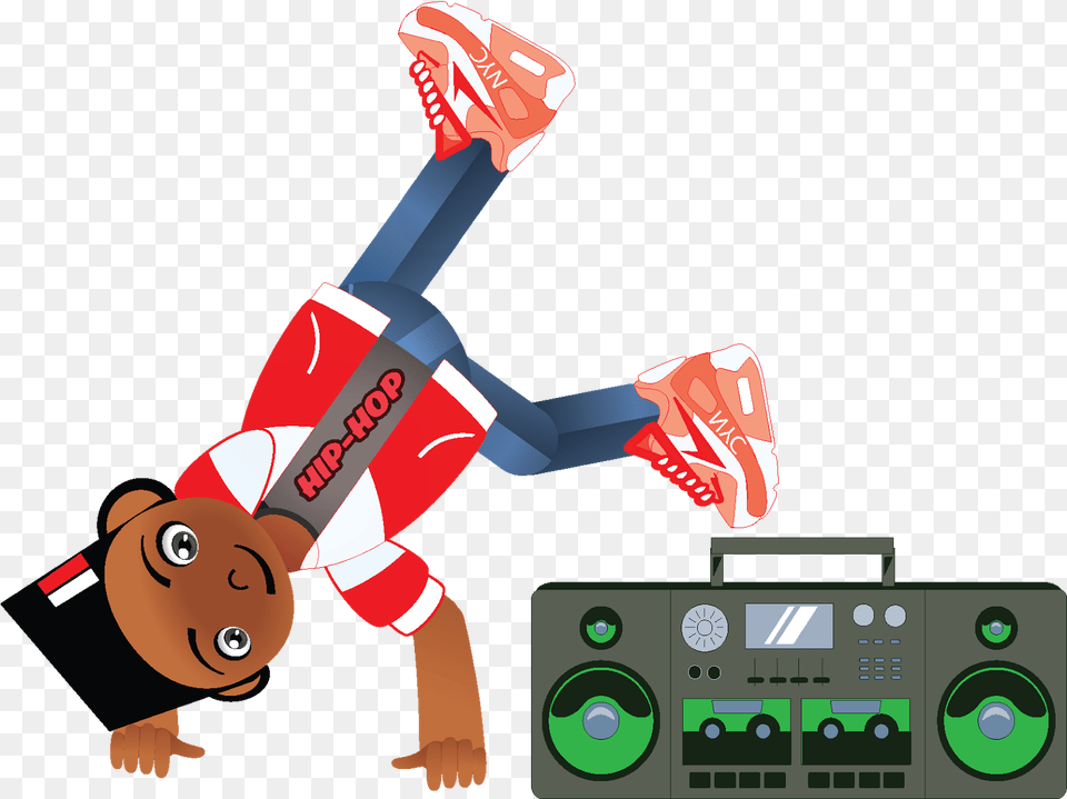 Hip Hop B Boy Cartoon Character Children S Book, Electronics, Dynamite, Weapon Free Png Download
