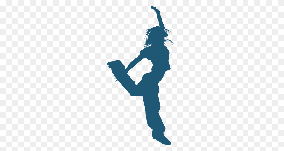 Hip Hop Dancer Jumping Silhouette, Dancing, Leisure Activities, Person, Sport Png Image