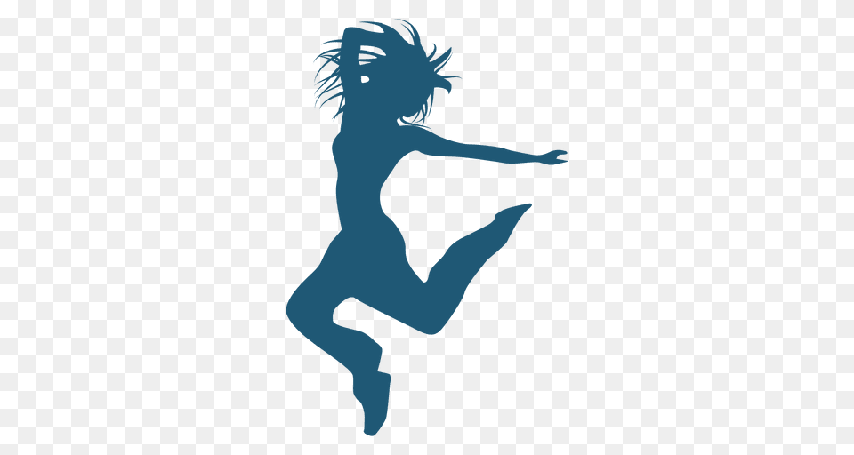 Hip Hop Dancer Woman Jumping Silhouette, Leisure Activities, Person, Sport, Swimming Png